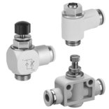 Check-choke valves